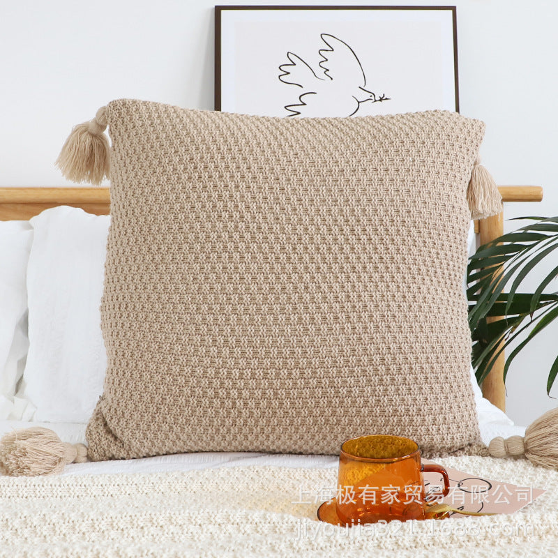 タッセルニット・クッションカバー