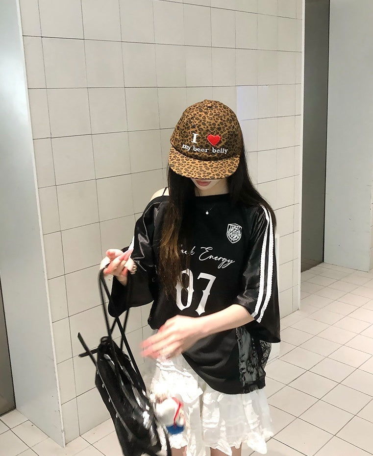 【W杯コーデ】ショルダーリボンジャージー