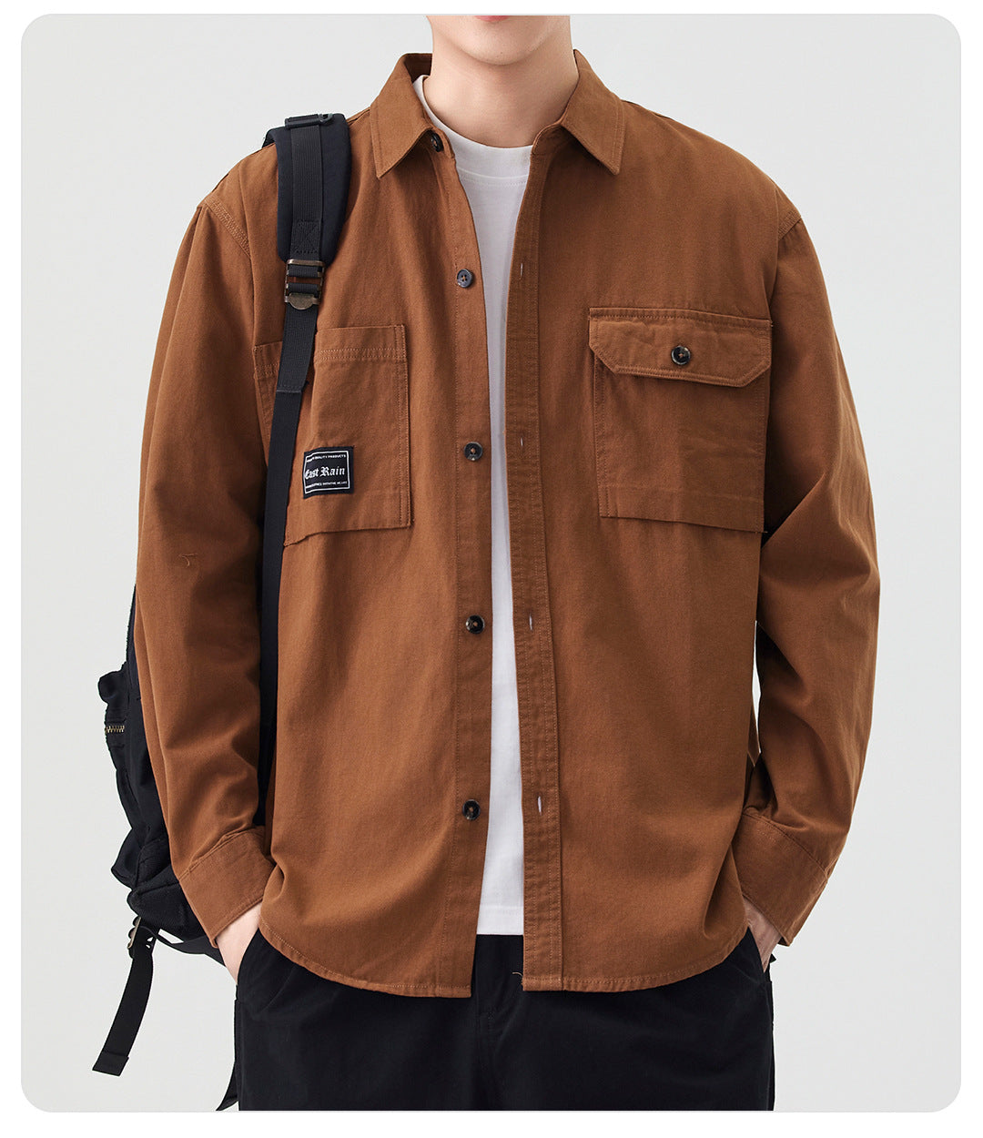 コットンワークシャツ