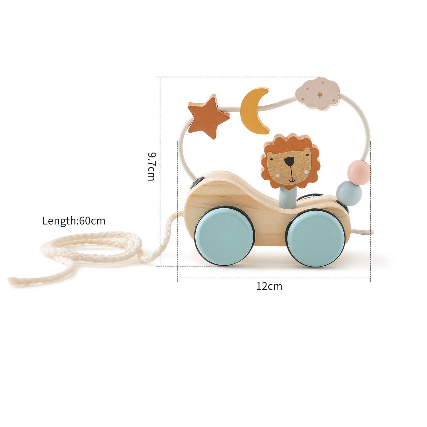 どうぶつさんの積み木プルトレイン(1歳半以上)