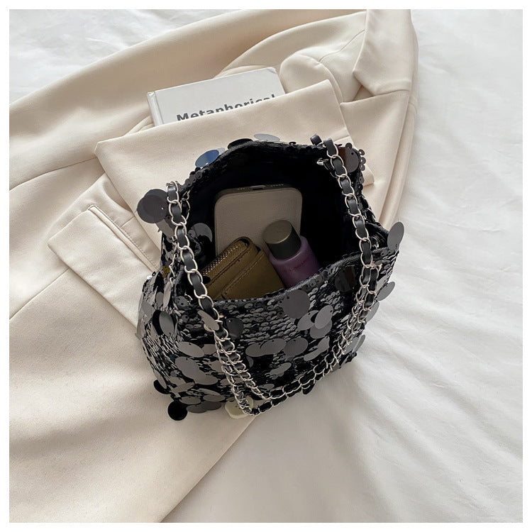 スパンコールミニトートバッグ