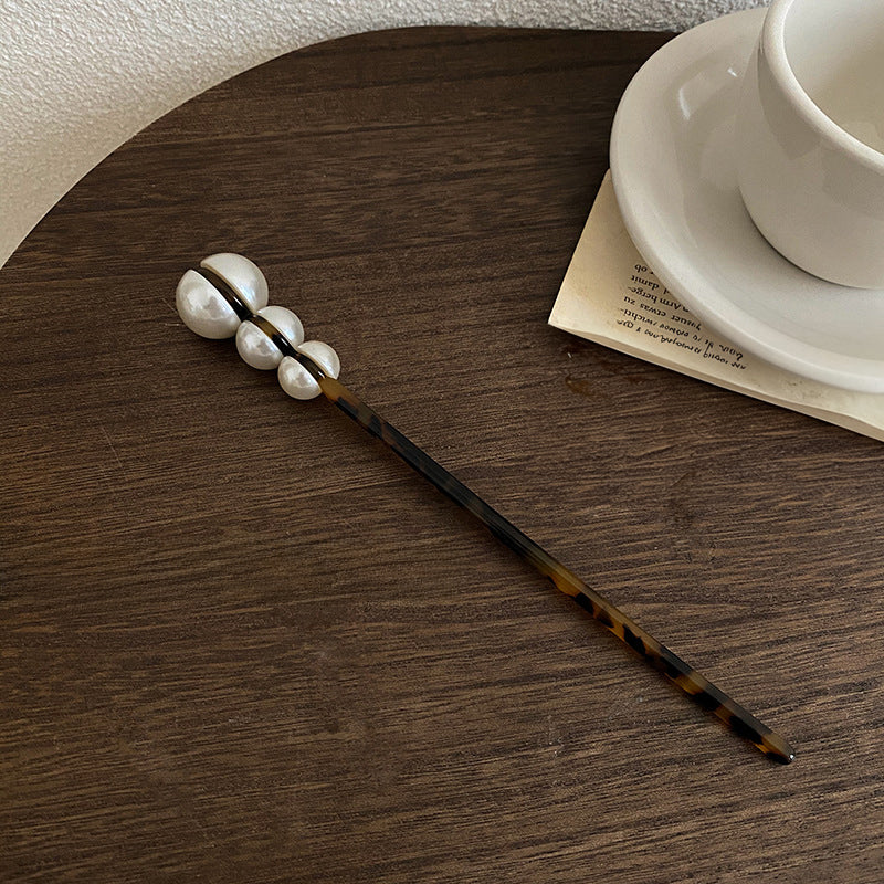 3連モチーフかんざし パール ヘアアクセサリーまとめ髪 アップヘア スティックヘアピン レディース 和装 洋装兼用