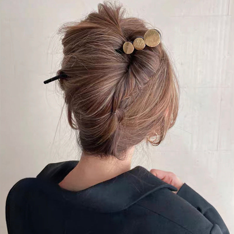 3連モチーフかんざし パール ヘアアクセサリーまとめ髪 アップヘア スティックヘアピン レディース 和装 洋装兼用
