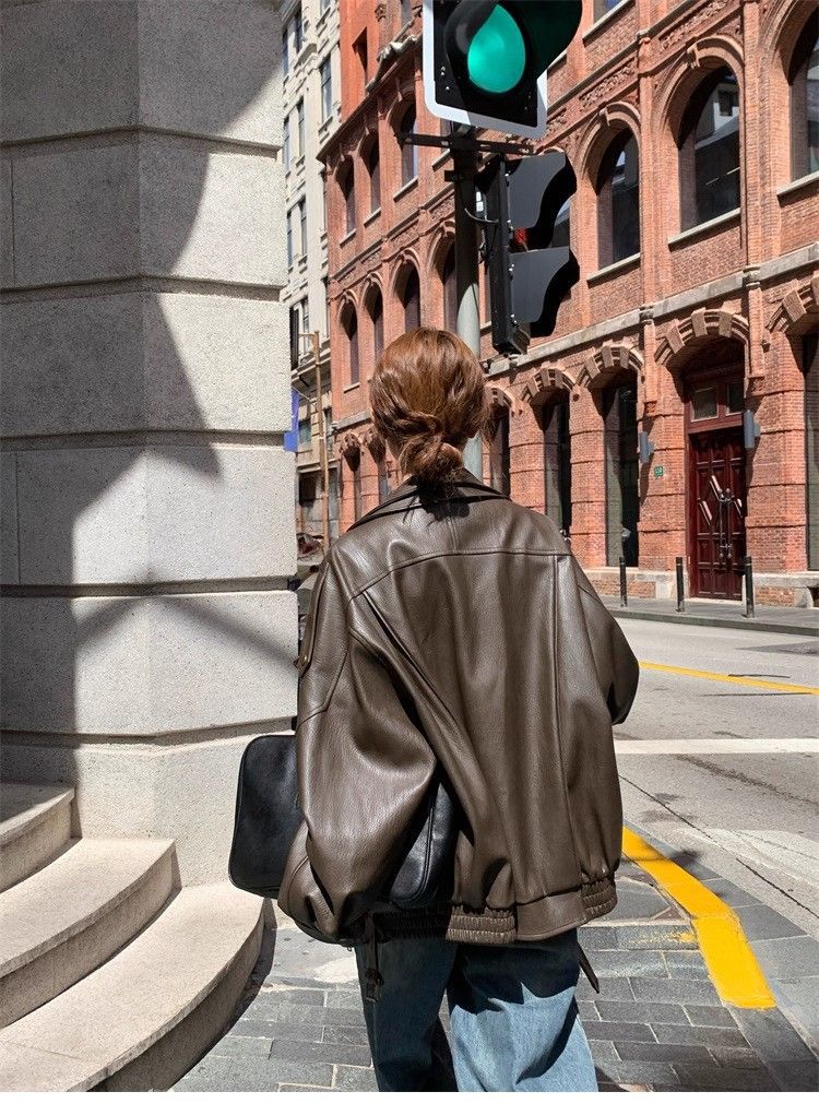 ダボっとがオシャレ見え♪大きめブルゾン