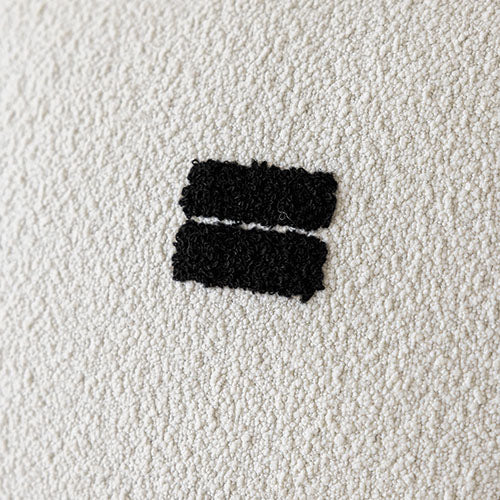 モノクロモチーフクッションカバー