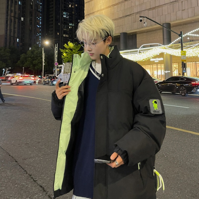 スタンドカラー中綿ジャケット