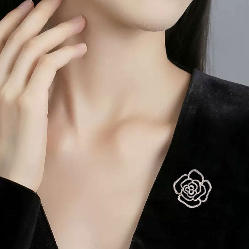 エレガントローズブローチ ドレスコサージュ