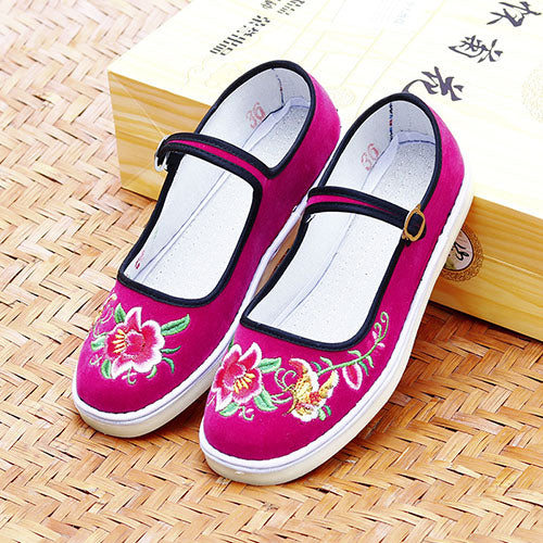 レトロベロアカンフーシューズ