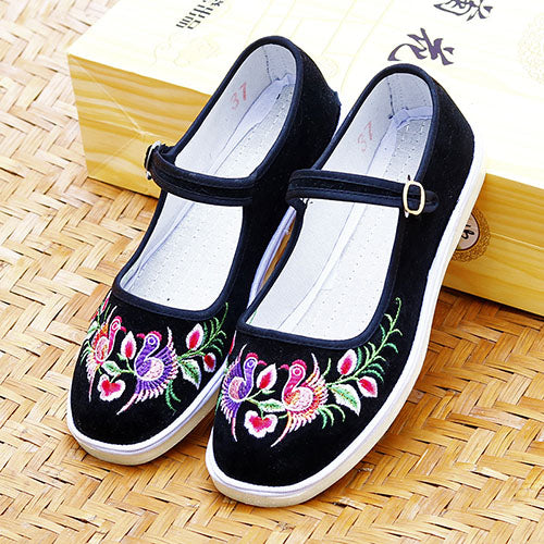 レトロベロアカンフーシューズ