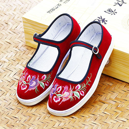 レトロベロアカンフーシューズ