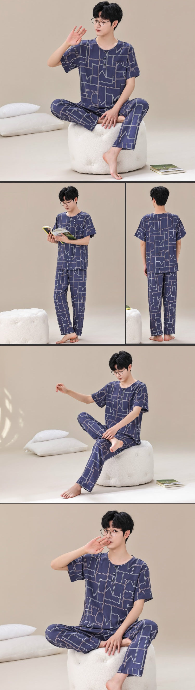 【モダン】さりげなく、センスを纏う。幾何学模様リラックスウェア