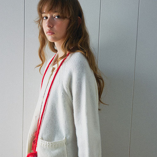 ウールニットカーディガン