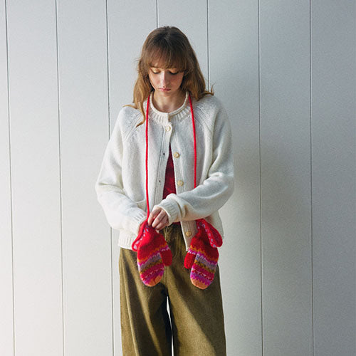 ウールニットカーディガン