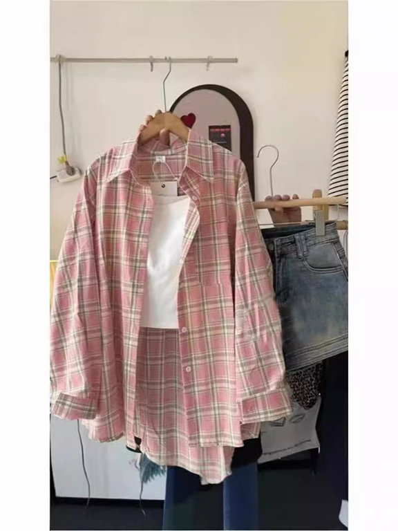 カジュアルチェックシャツ