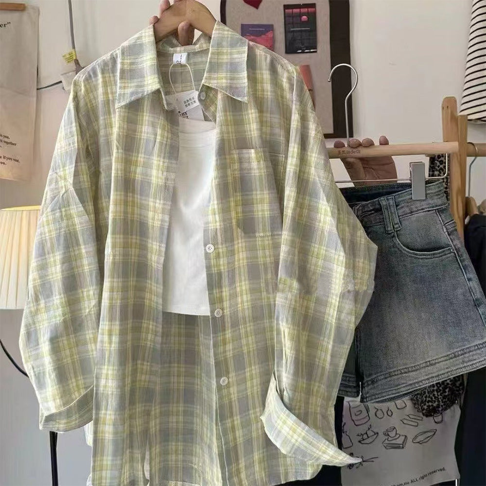 カジュアルチェックシャツ