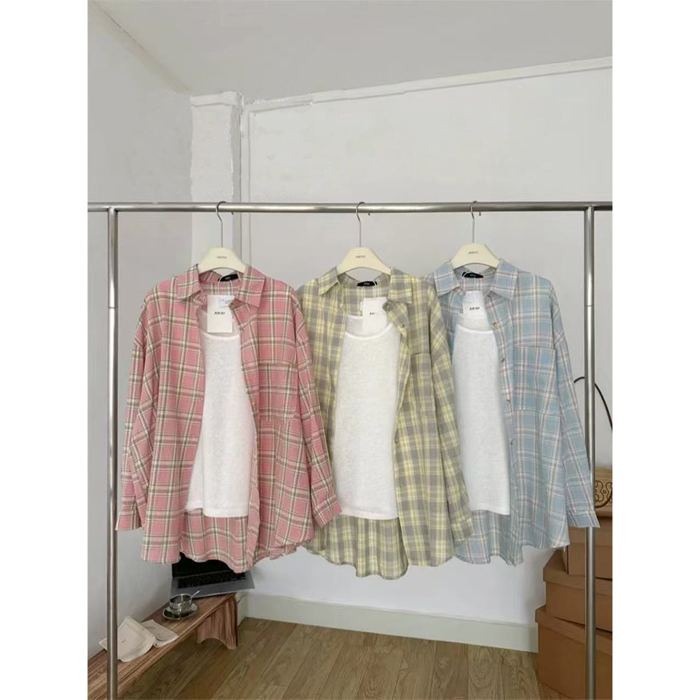 カジュアルチェックシャツ