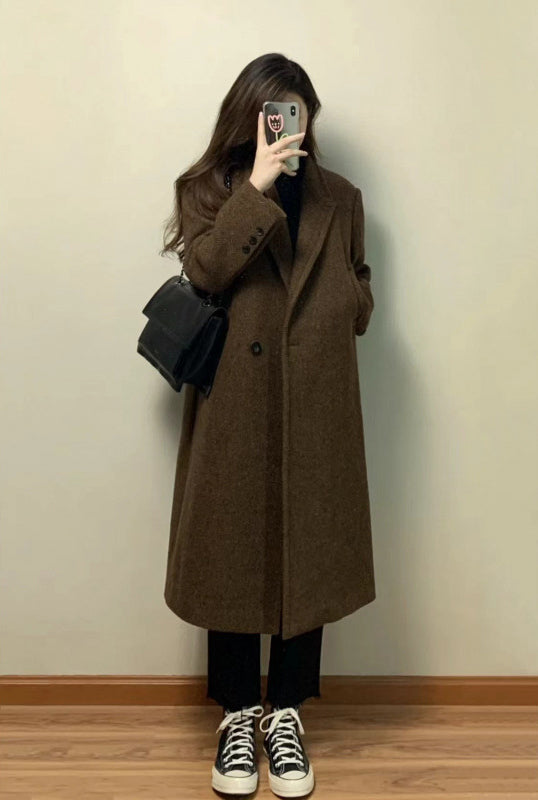 クラシックモカロングコート