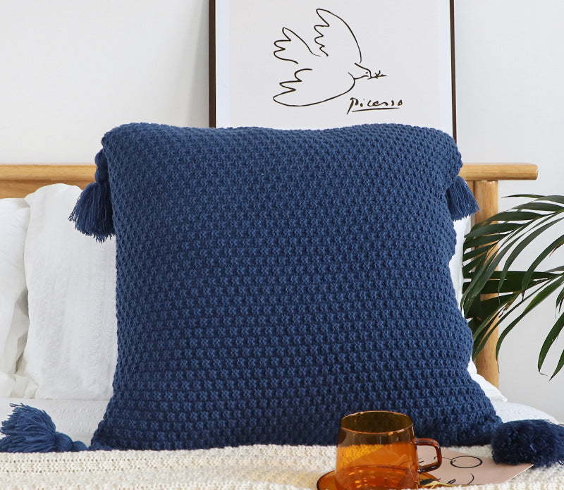 タッセルニット・クッションカバー