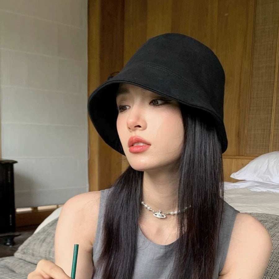 スエードバケットハット