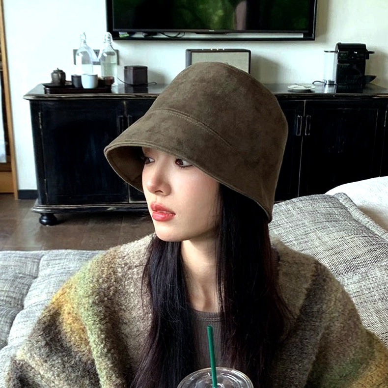 スエードバケットハット
