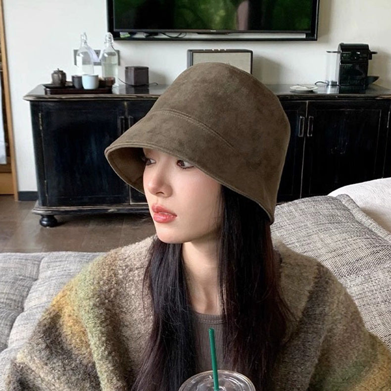 スエードバケットハット
