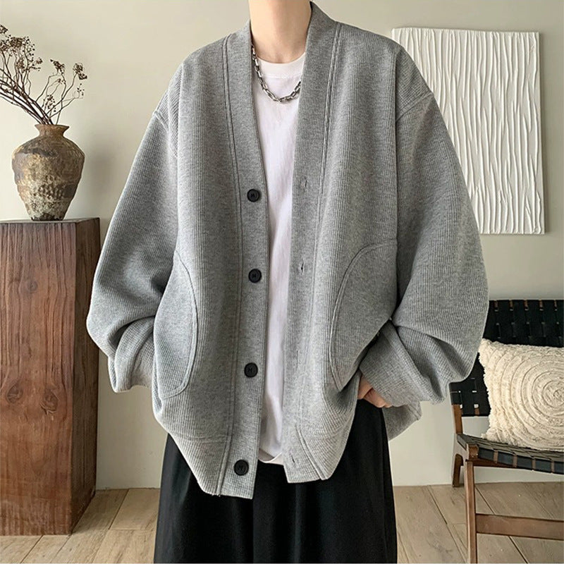 Vネックカーディガン