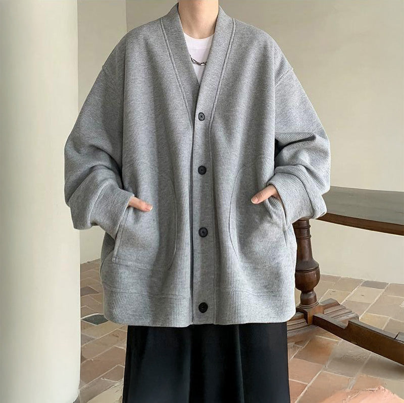 Vネックカーディガン