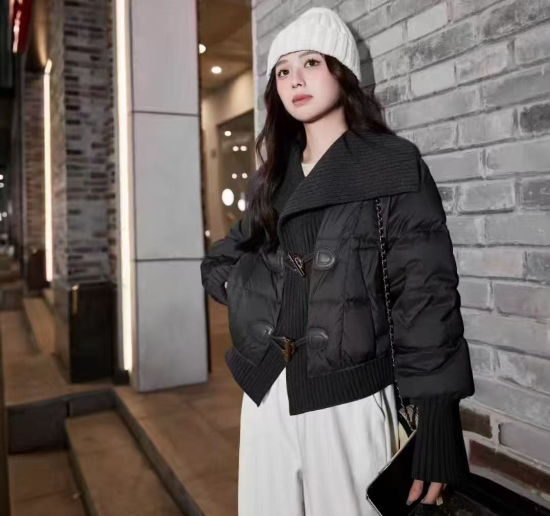 ニット×ダウンで可愛さをワンランクアップ！ニットダウンコート