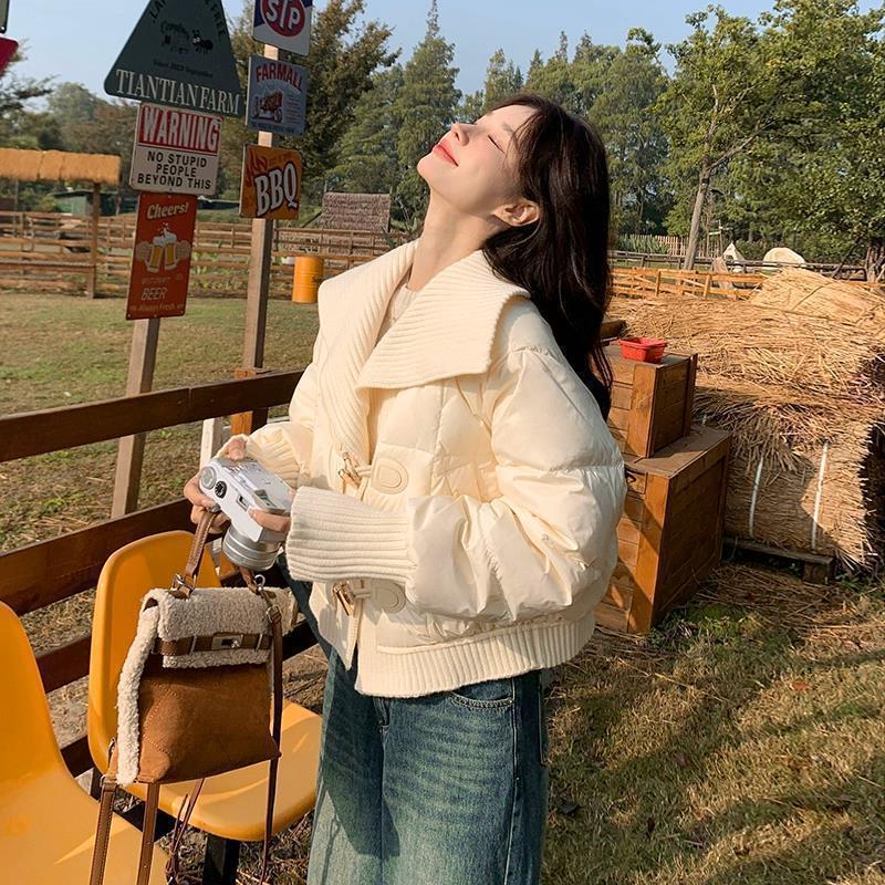 ニット×ダウンで可愛さをワンランクアップ！ニットダウンコート