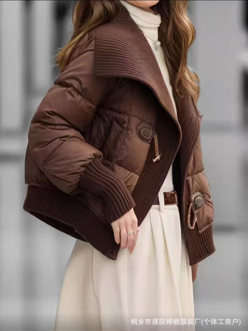 ニット×ダウンで可愛さをワンランクアップ！ニットダウンコート