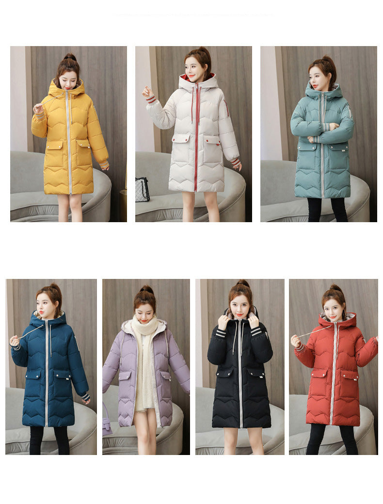 冬を華やかに彩るバイカラーロングダウン