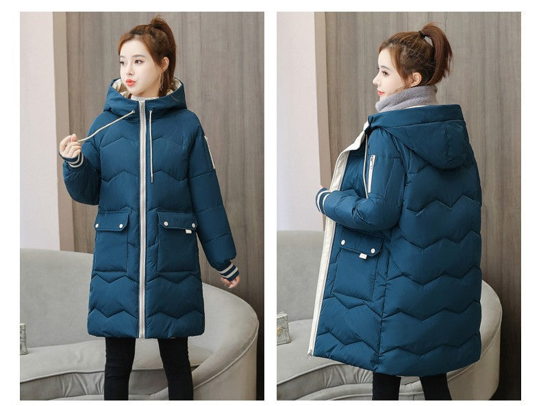 冬を華やかに彩るバイカラーロングダウン