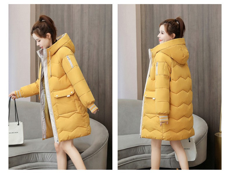 冬を華やかに彩るバイカラーロングダウン