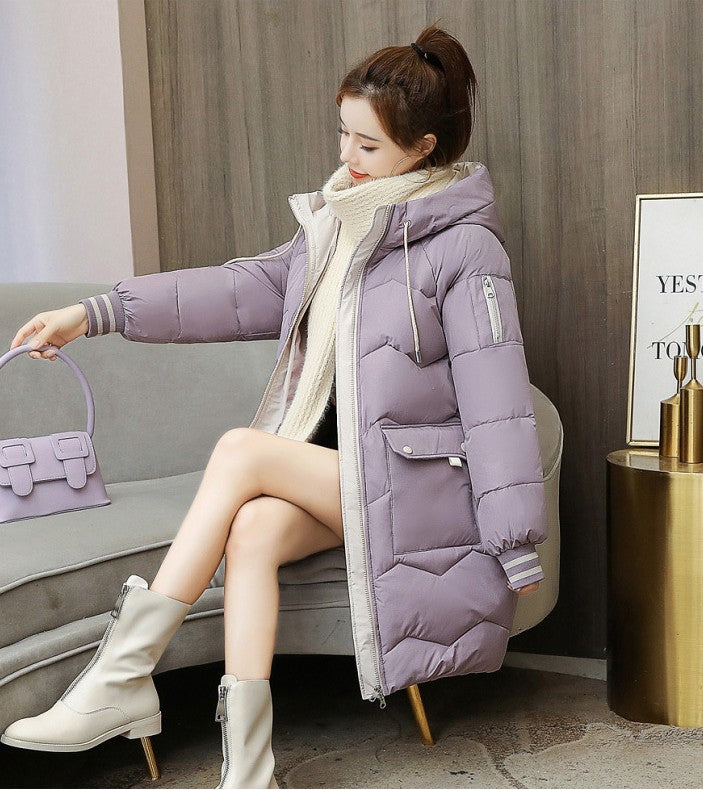 冬を華やかに彩るバイカラーロングダウン