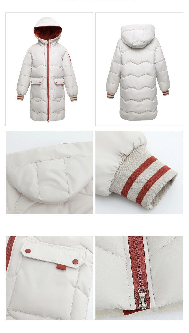 冬を華やかに彩るバイカラーロングダウン