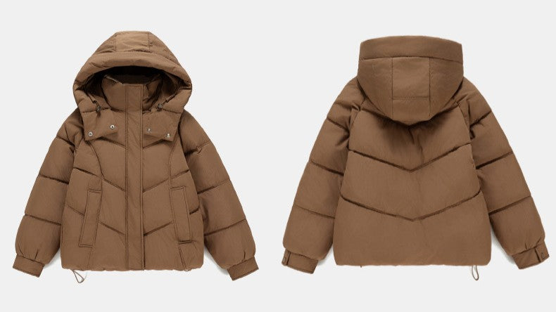 大人かわいい配色でおしゃれ上級者に！バイカラーダウン