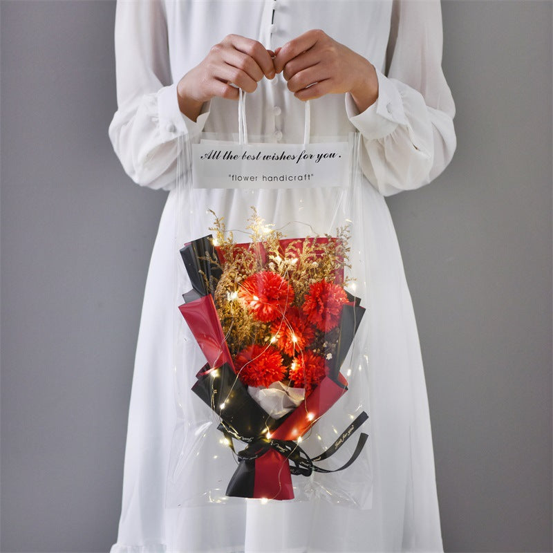 華やかに輝くフラワーブーケ