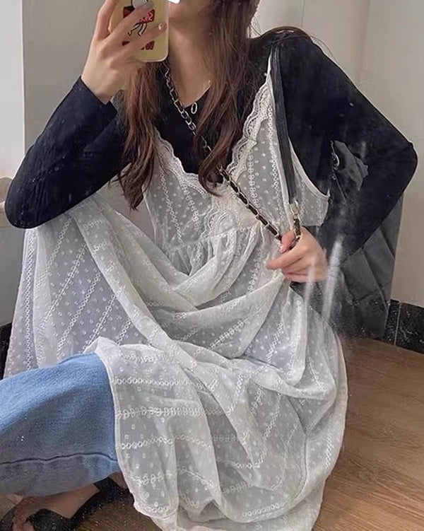 レースキャミワンピース