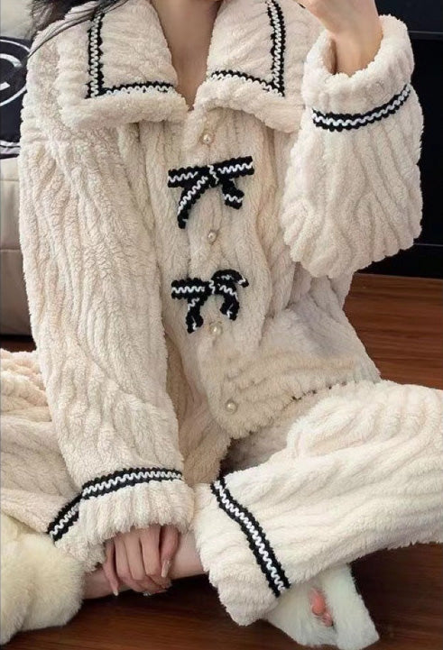 韓国風リボンルームウェア