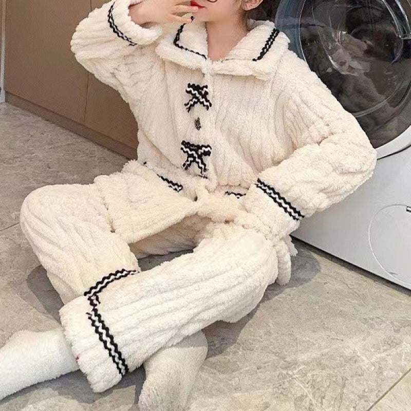 韓国風リボンルームウェア