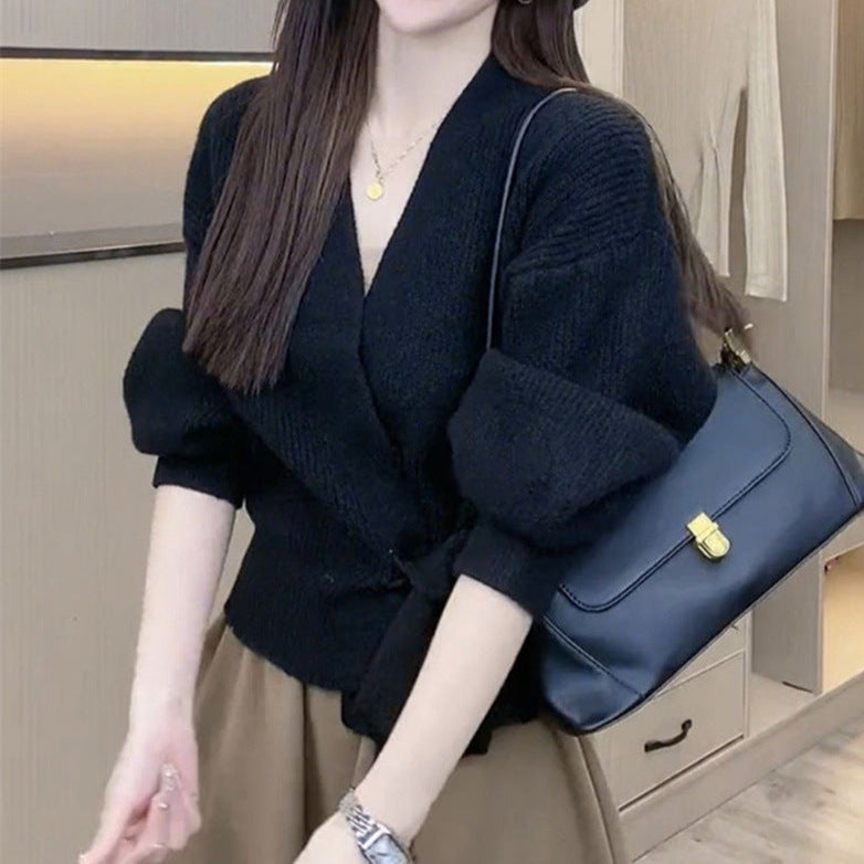 ルーズラップニット