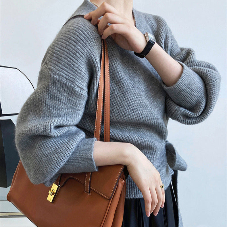 ルーズラップニット