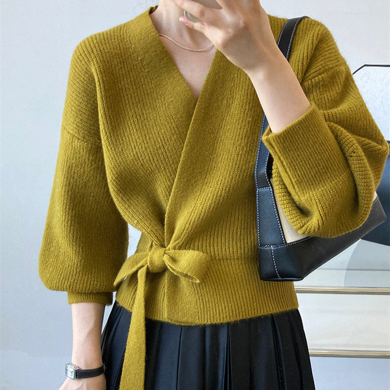 ルーズラップニット