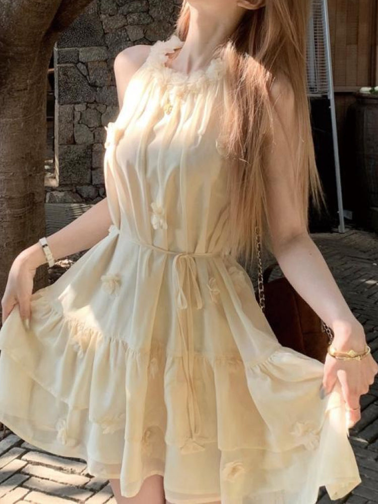 真夏の光を味方にして。とろけるバターの妖精チュール・ベビードールドレス