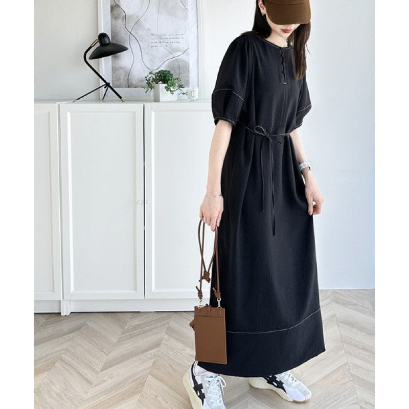 2WAYカラーランタンスリーブワンピース