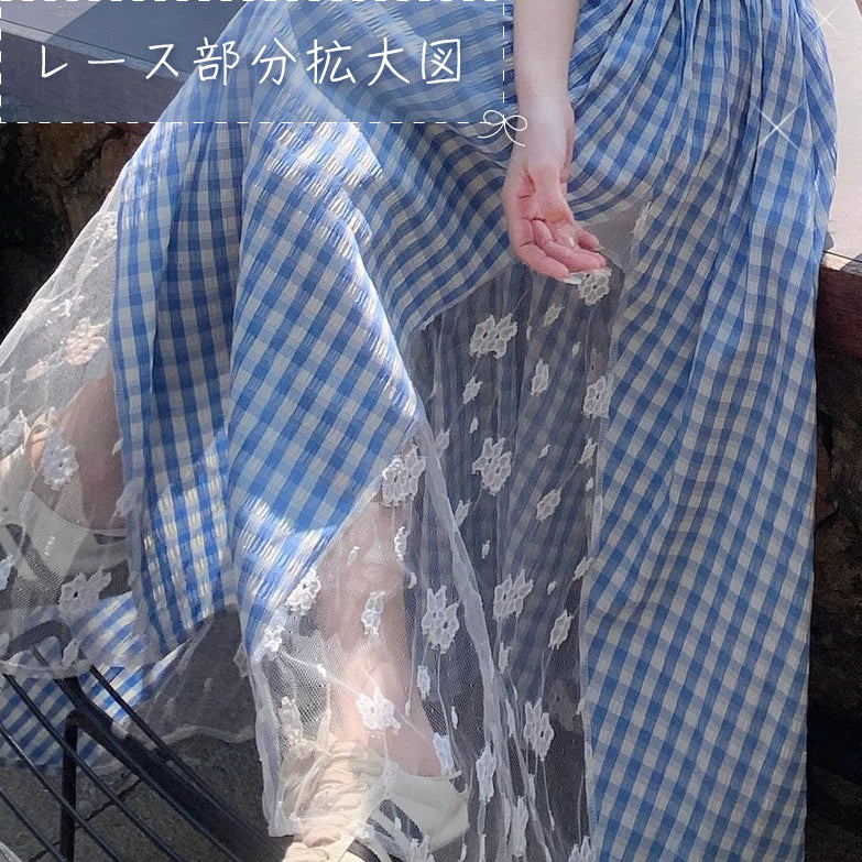 ギンガムチェックワンピース