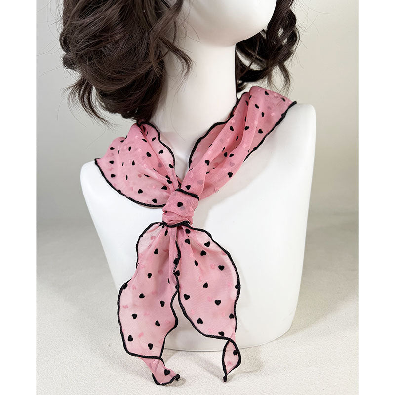 ドットハートスカーフ