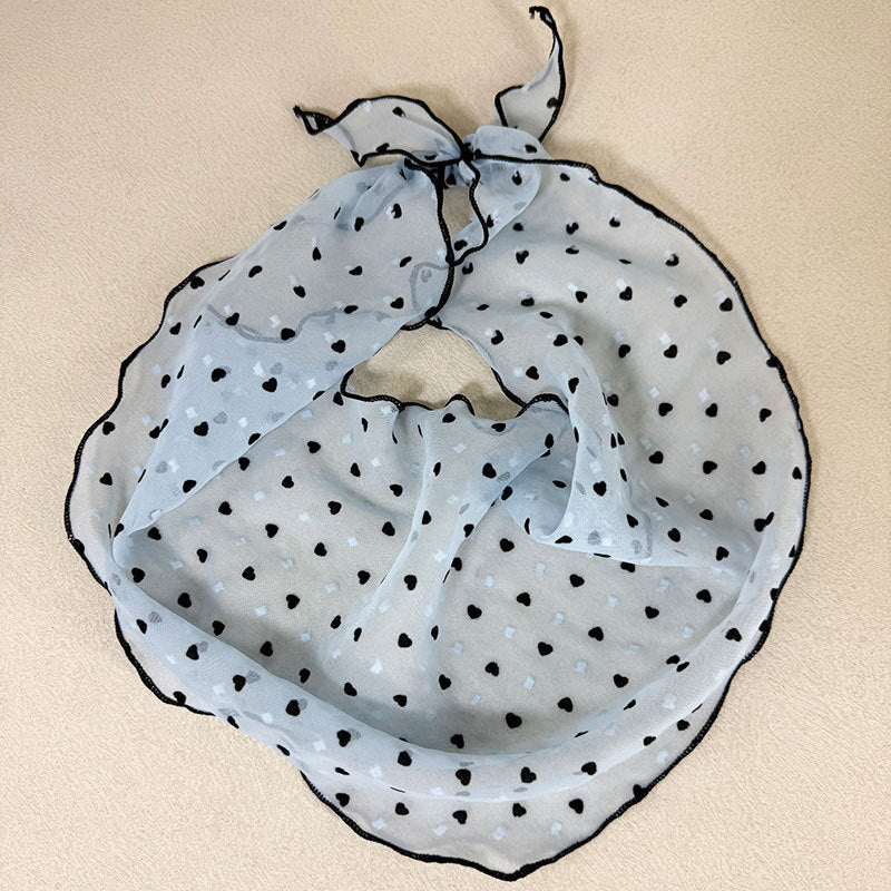 ドットハートスカーフ