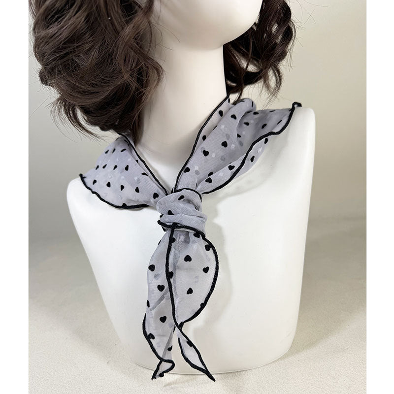 ドットハートスカーフ