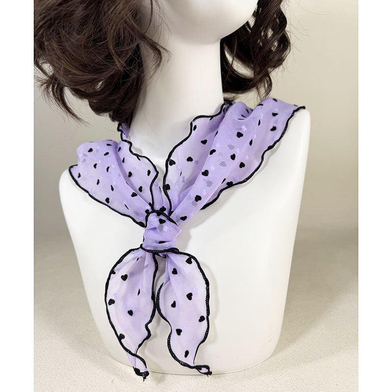 ドットハートスカーフ